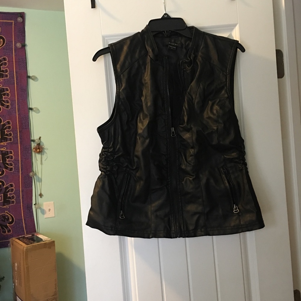 Faux Leather Vest